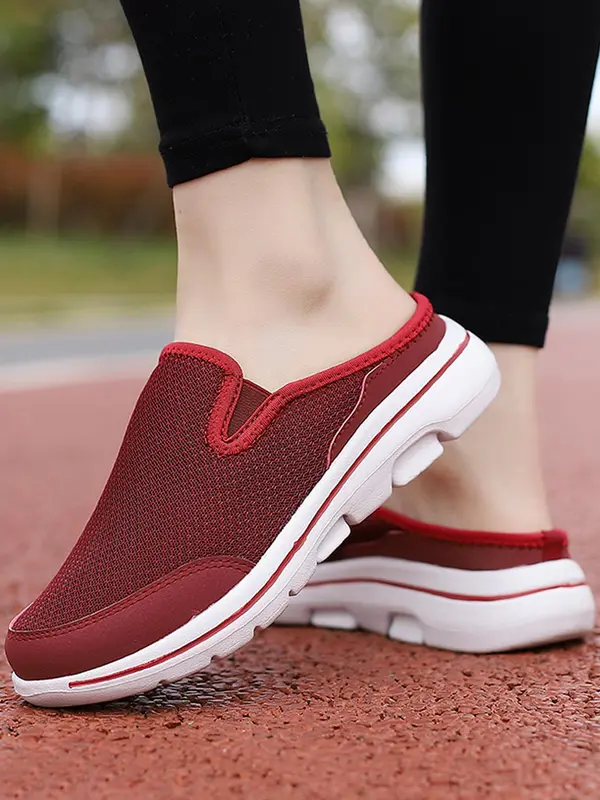Women's Mesh Breathable Lightweight Sneakers, Casual Comfortable Sports Running Shoes, All-match Round Toe Shoes for Daily Wear 1