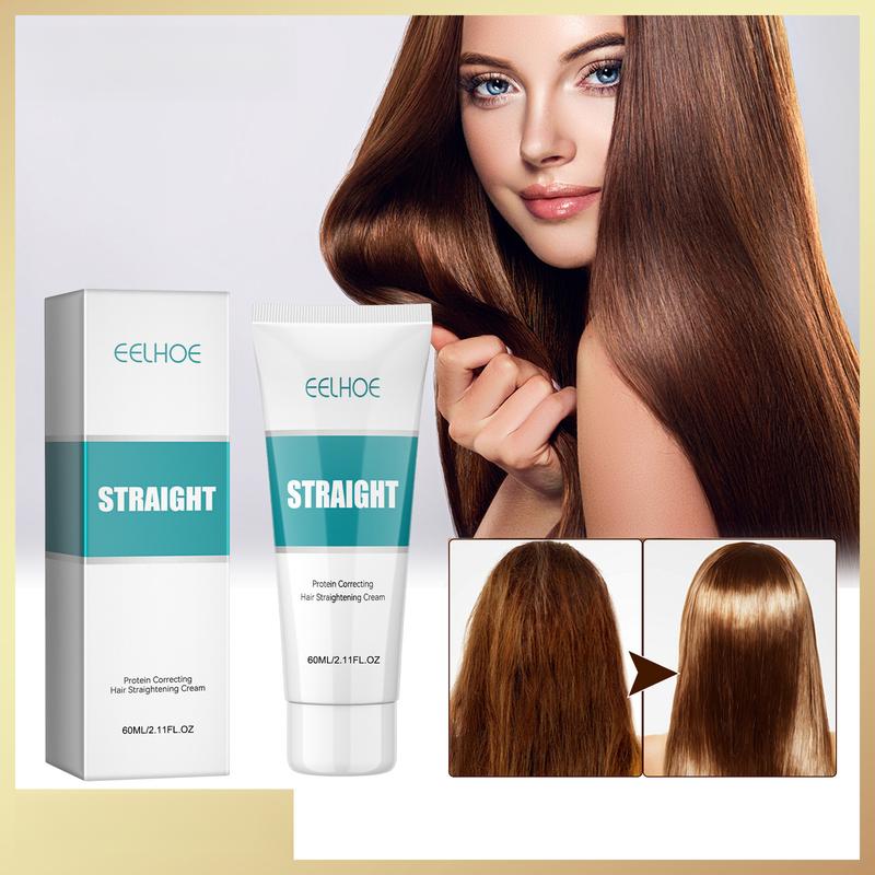 Protein straightening cream, straight hair, soft and no clipping, no hair damage, gentle softener Gel Haircare 0