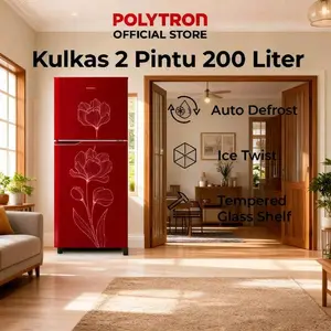 POLYTRON Kulkas 2 Pintu – PRB 200R
