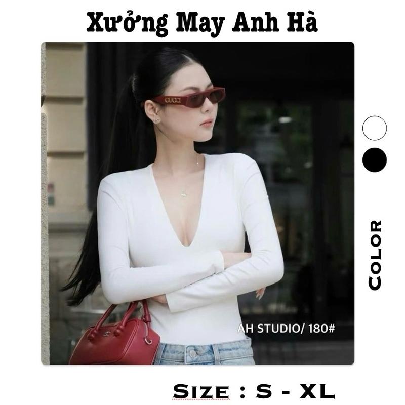 Áo Giữ Nhiệt 2 Lớp Kiểu Cổ Tim Cotton Zip Dày - xuongmayanhha  Nữ Women Top Kèm Quà Tặng [888]