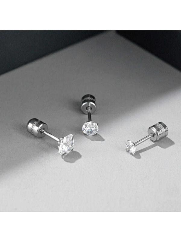 Product Introduction of 1Pair  Titanium Stainless  Earrings For Men Women 15