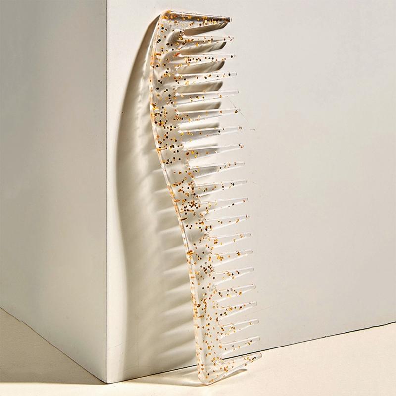 Product Introduction of Creative Hairdressing Wide Tooth Hair Combs Scalp Massage Hair Brush Salon Barber Women Girls Hair Styling Haircut Tool Beauty H 20