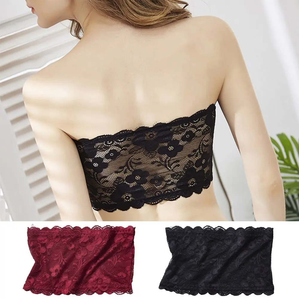 Lingerie Bralette Brasserie Lace Off Shoulder Tube Top Strapless Bras Underwear