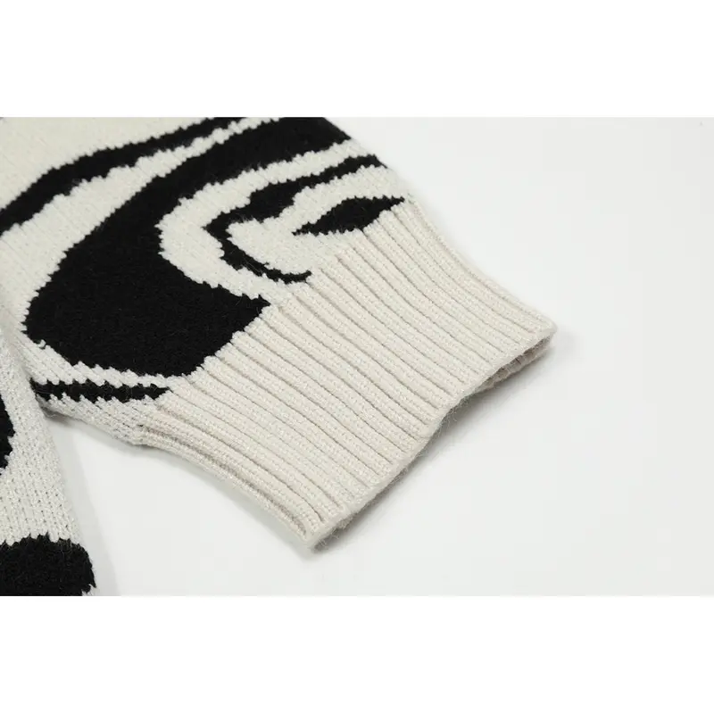 Dark Icon Jacqard Sweater Men Pullover Knitwear Men's Sweaters Autumn Man Clothing Pria Baju Motif Cowok 4