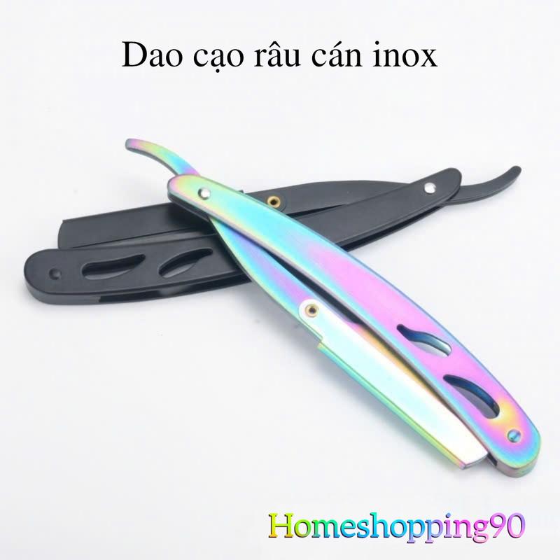 Dao Cạo Lông Mặt - Cạo Râu Cán Thép Không Gỉ Nhiều Màu Lựa Chọn