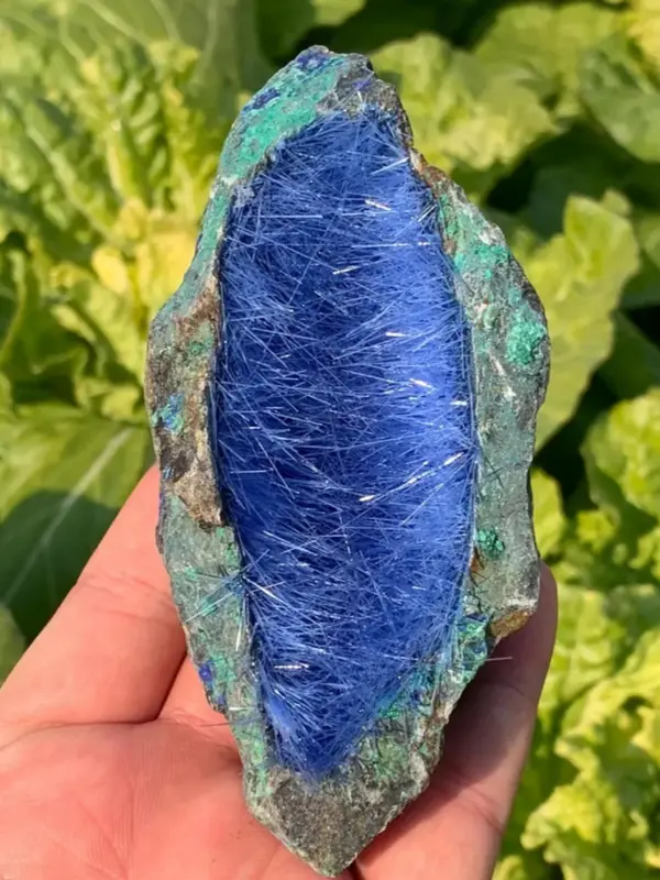 Unique Blue Copper Ore Specimen Quartz, Natural Crystal Decoration, Home Decoration & Collection, Ideal Gift for Holiday 5