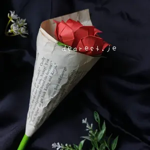 Buket bunga mawar (single rose)