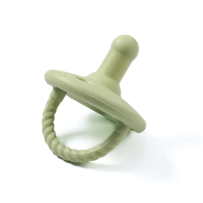 Soft Silicone Design Baby Teether with Handle, Newborn Teether, Infant Tactile Training Teething Toy, Baby Grasping Toy, Baby Tactile Training Chew Toy 0