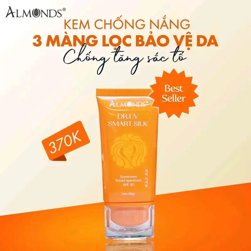 Kem chống nắng bảo vệ da 3 lớp Almonds
