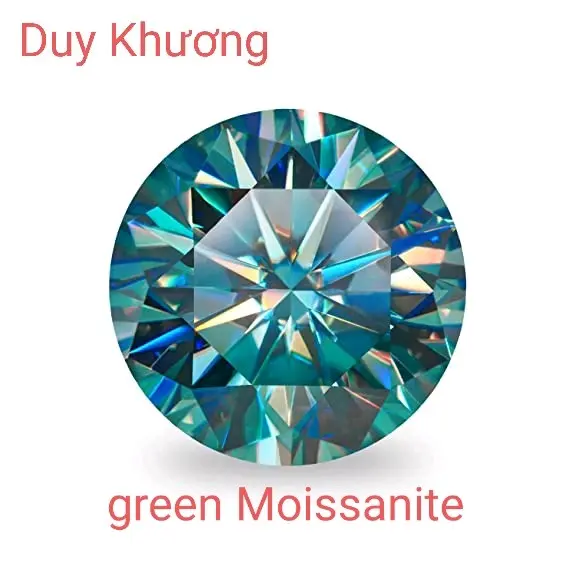 Kim cương nhân tạo Moissanite Nữ Vietnam Unisex Vietnam vn bảo hành của nhà cung cấp Bông tai nụ viên đá nhẫn