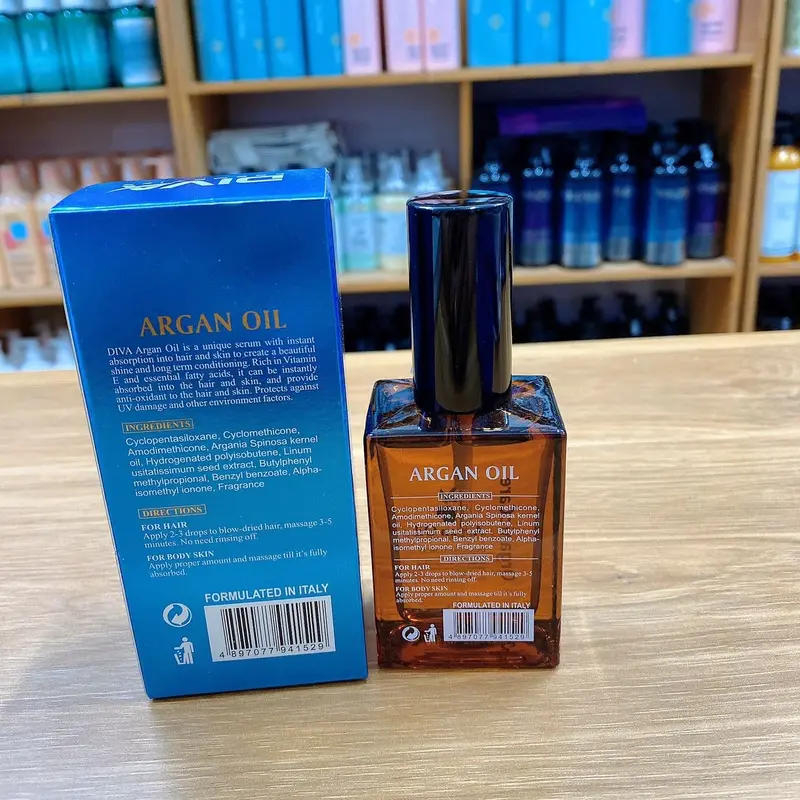 Tinh dầu dưỡng tóc uốn Diva Argan Oil 50ml chính hãng giữ nếp bóng mượt 3