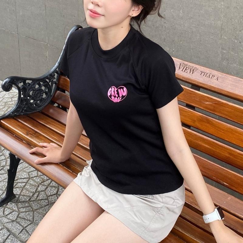 Áo Thun Babytee Tay Ngắn In Chữ "Ghệ Yêu Dấu" Chất Lừ. Fom Ôm Gọn Body Nữ Top Voi Women Cổ Tròn 3