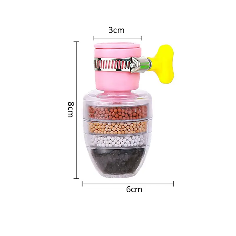Saringan Air Kran Saringan Sambungan Filter Wastafel 6 Lapis Original Penjernih Anti Splash Bocor Fleksible 1