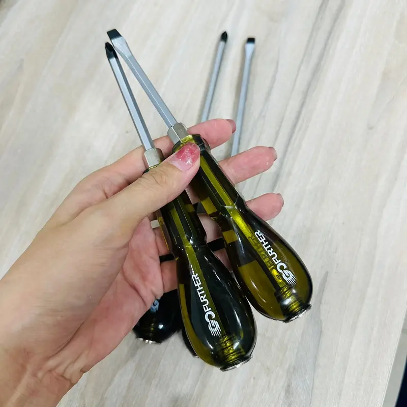 Combo Tô vít đóng Go Futher, tô vít đóng dẹp và tô vít đóng bake, size 6mm, 8mm (-)(+), các kích thước dài ngắn (100mm và 150mm và 200mm) 5
