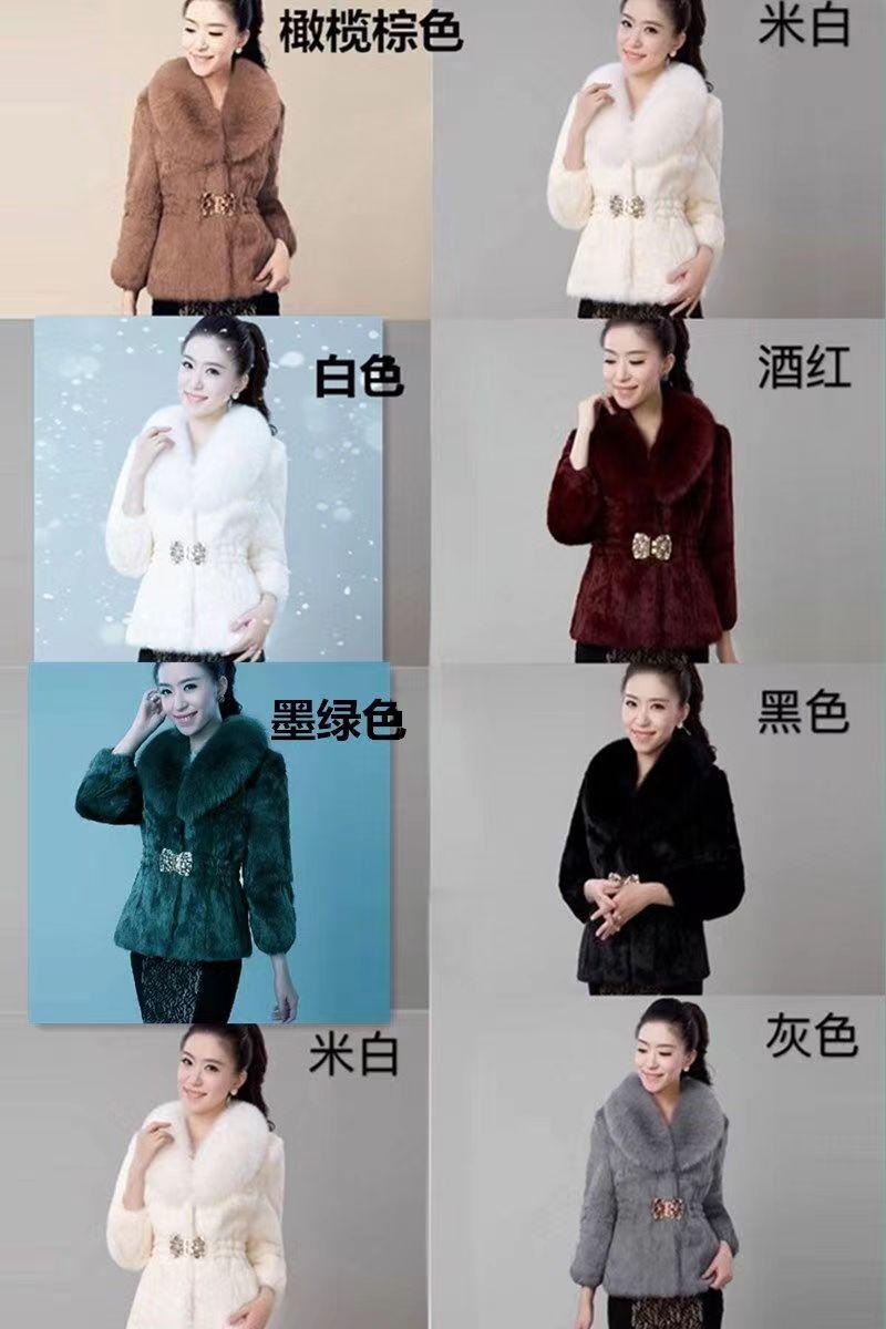 Product Introduction of Áo Khoác Lông, Hàng Mới Về Mùa Thu Và Mùa Đông, Dành Cho Nữ, Dài Ngắn, Phong Cách Hàn Quốc, Cổ Áo Lông Cáo Giả, Làm Bằng Lông Chồn, Dễ Phối Đồ, Dành Cho Nữ 1