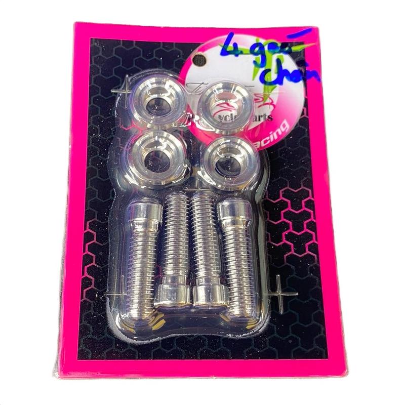 Combo 4 khâu ốc inox 304 gắn gác chân sau cho Ex và Sonic Winner Phụ Tùng Phụ Kiện