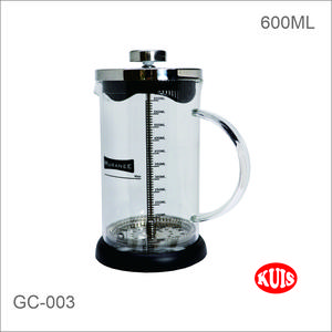 French Press 600 ml Milk Frother Kopi filter material Kaca GC-003