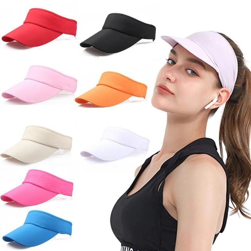 Sun Hat Women Baseball Cap Summer White Sun-Proof Caps Empty Top Visors Seaside Outdoor Sport Tennis Golf Hat 0