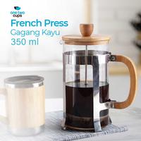 Gambar One Two Cups French Press Coffee and Tea Maker Pot Plunger Borosilicate 350ml - FS20 - Transparan dari Usea Official Store Kota Administrasi Jakarta Barat 1 Tokopedia