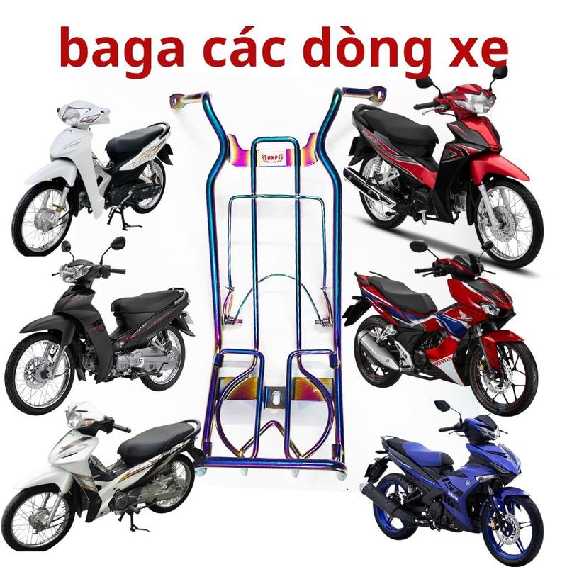 Baga titan 7 màu 10 li lắp cho các dòng xe wave 50 100 110 rsx , exciter 150 155, winnerx, dream, sirius bảo hành 1 năm