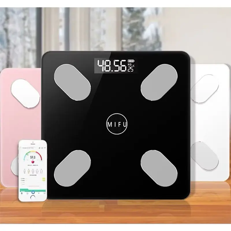 CÂN SỨC KHOẺ ĐIỆN TỬ MẶT KÍNH CƯỜNG LỰC CÓ KẾT NỐI BLUETOOTH THEO DÕI CHỈ SỐ CƠ THỂ CHỊU TẢI TỐI ĐA 180KG
