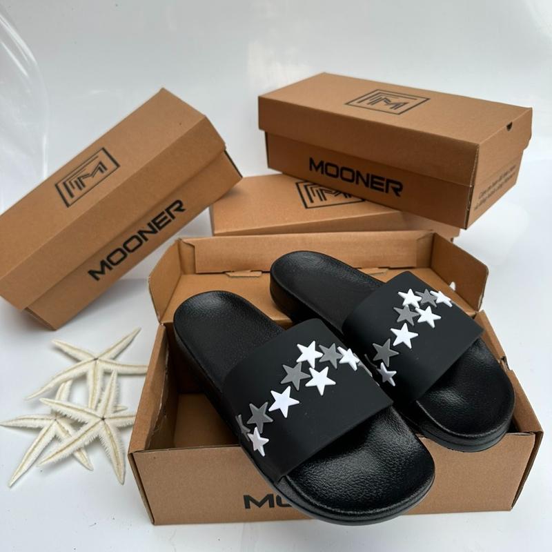 Dép sao màu về dành cho nam nữ_dép quai ngang quai cao su đế pu dành cho nam nữ 2023