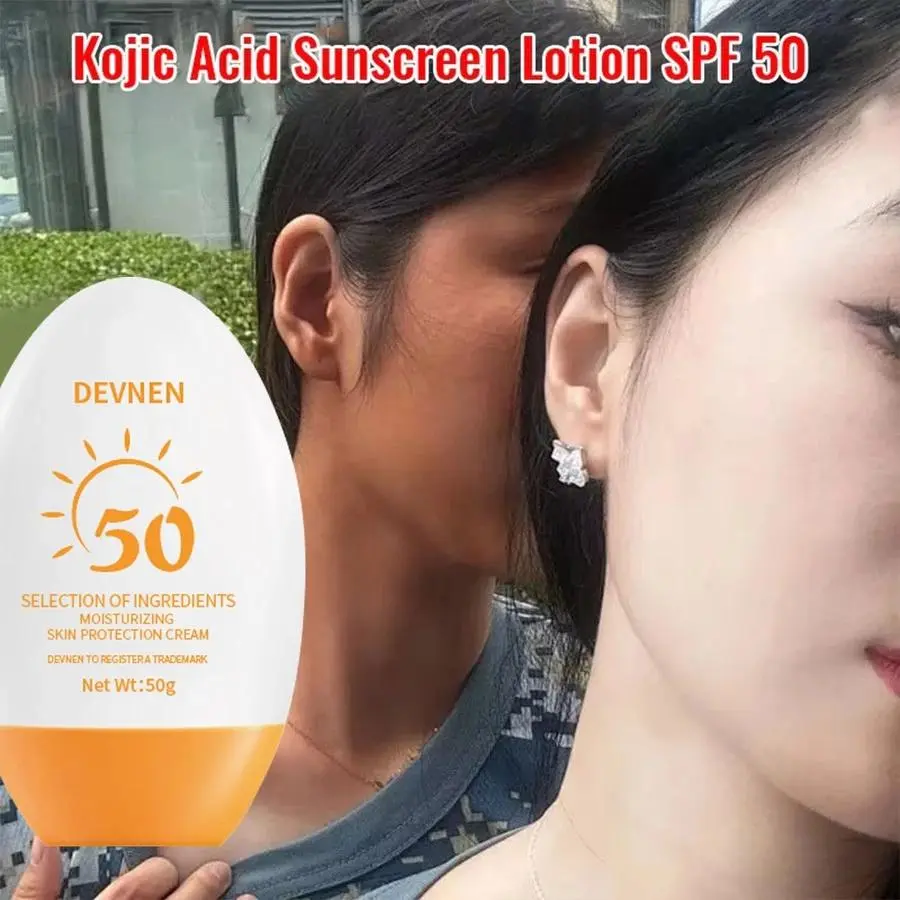 Sunscreen Whitening Sunblock Cream SPF 50+ PA+++ Wajah Dan Badan Sunscreen Sun Protect & Moisture Pelindung dari Sinar Matahari UV Protection Cream Tidak Lengket Ta Sunscreen Whitening Sunblock Cream SPF 50+ PA+++ Wajah Dan Badan Sunscreen Sun Protect