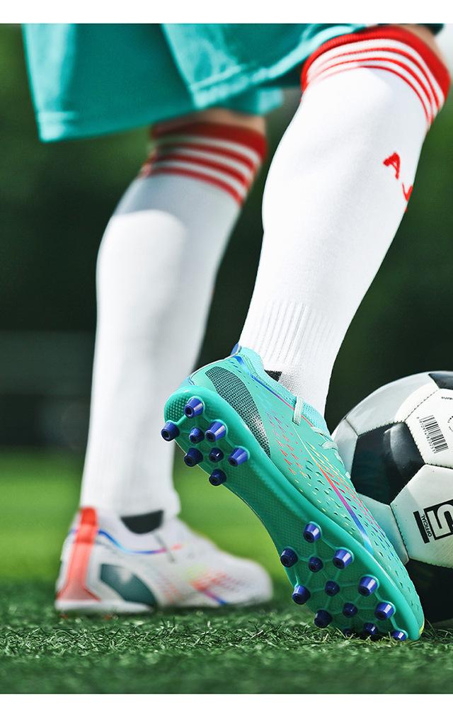 Product Introduction of In Stock Long Nail Broken Nail Football Boots Youth Soccer Shoes Men and Women Same Style More than Sneaker Human Made Sneakers Male and Female Students Youth Soccer Shoes Lawn Training Shoes 22