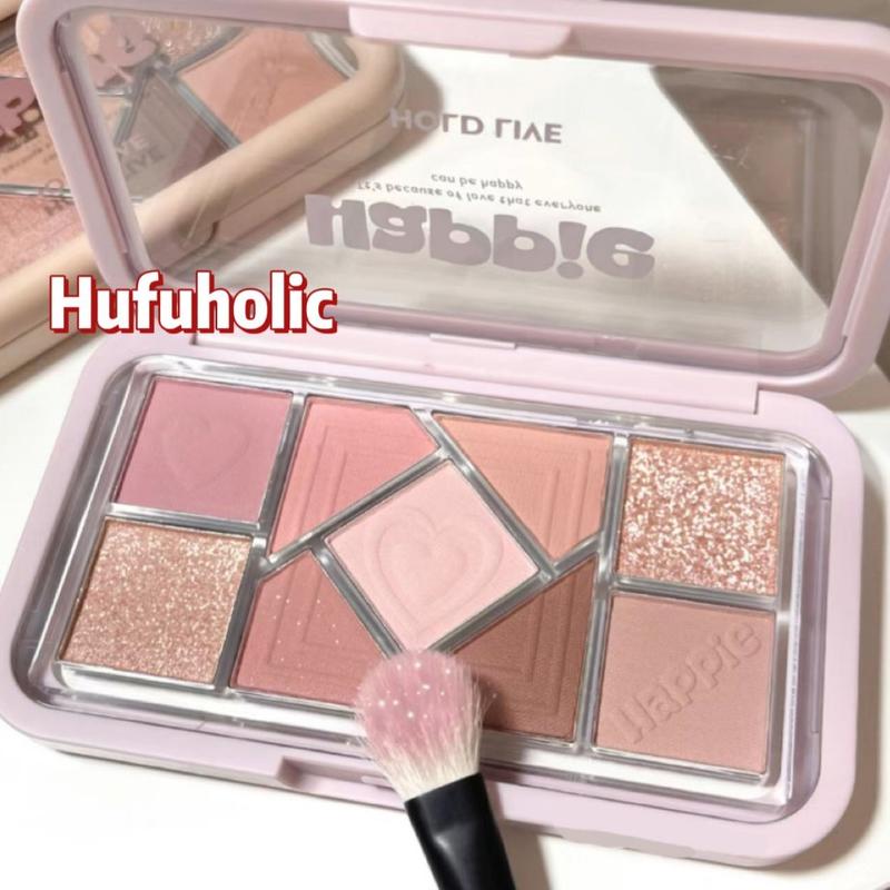 Bảng phấn mắt 9 ô màu HOLD LIVE xinh xắn bền màu Happie Small Powder Frame Eyeshadow Palette Holdlive HL630 HLIV102
