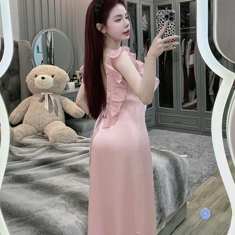  Namishopoffical Đầm Latin Bèo Voan Hở Lưng Chất Vải Lụa Latin Mềm Mịn Mát Freesize Phù Hợp Từ 40kg Đến 60kg Thiết Kế Lông Vũ Hoạ Tiết Độc Đáo Sang Trọng 