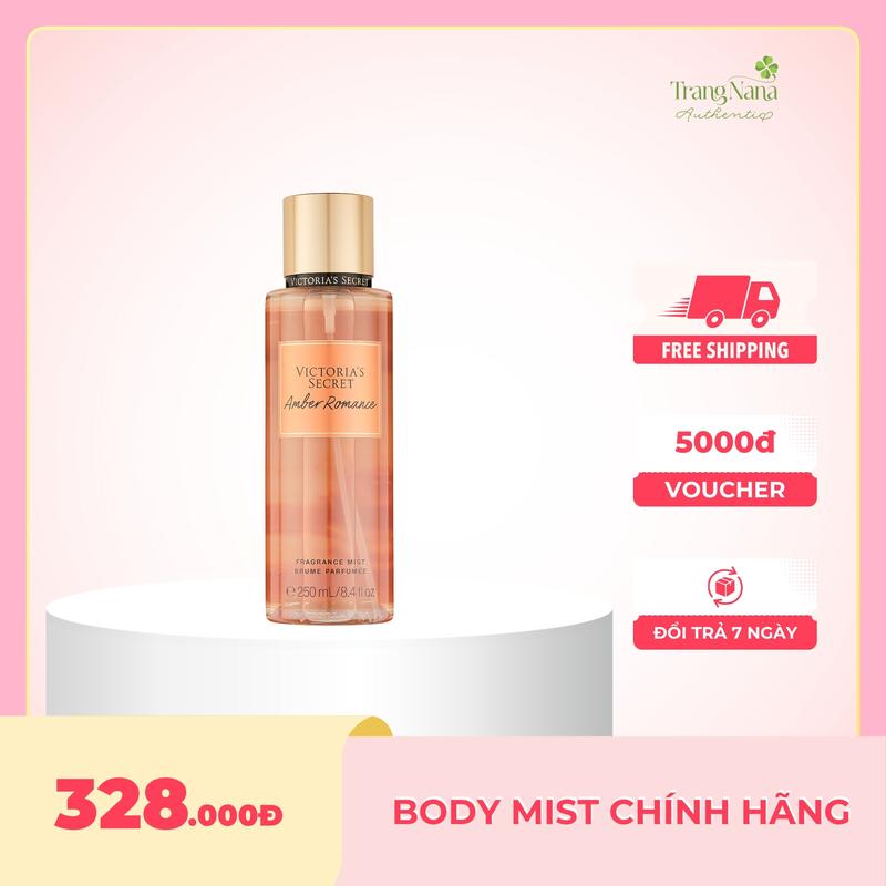 Body Mist Victoria Secret 250ml Body Mist Amber Romance Hương Nước Hoa Xịt Thơm Cơ Thể Chính Hãng Perfume Cosmetic