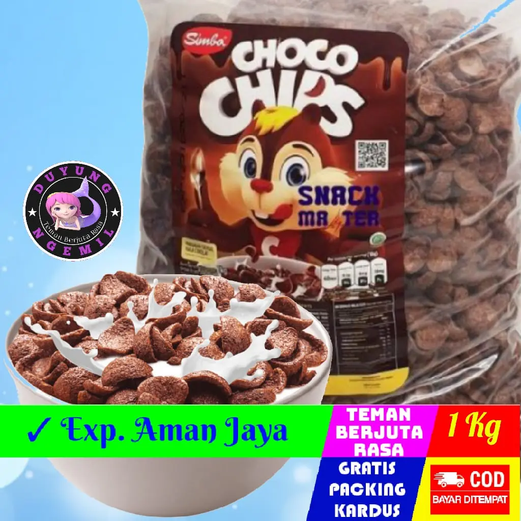 [1Kg] Koko Krunch Coklat / Choco Chips Simba | Duyung Ngemil - makanan ringan snack kiloan jajanan jadul camilan termurah jajanan murah cemilan sehat