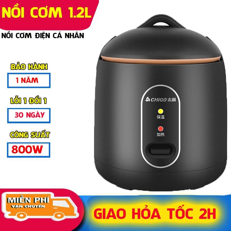 [BH 1NĂM] Nồi Cơm Điện Mini Chống Dính ZODAN/CHIGO C889, Nấu Hầm Súp Cháo Đa Năng, Dung Tích 1,2L Nấu Cơm Cooker
