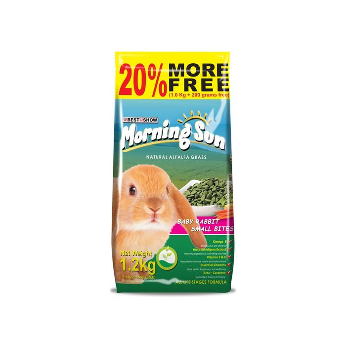Gambar Morning Sun Baby Rabbit Small Bites 1.2kg - Makanan Kelinci Baby 1.2kg dari bestinshow.id Kota Administrasi Jakarta Utara Tokopedia
