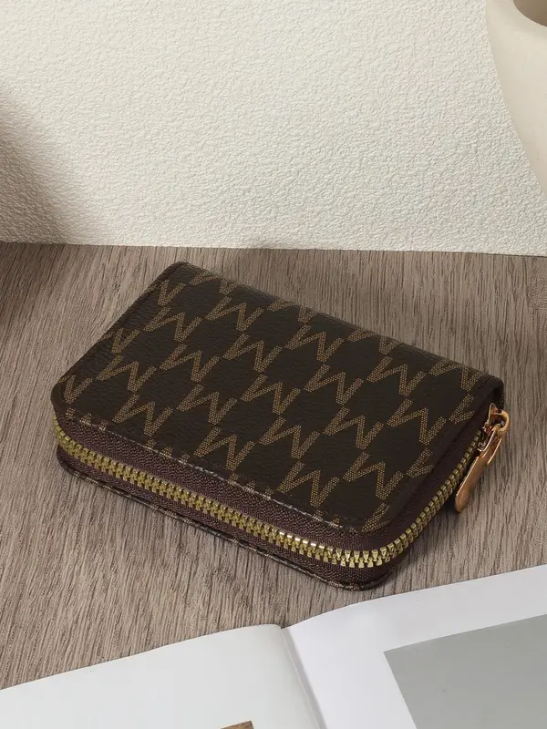 Fashion Letter Pattern Pu Leather Zipper Wallet, Simple Casual Multi-card Card Holder for Women, Casual Trendy Versatile High-quality Wallet for Daily Use 5