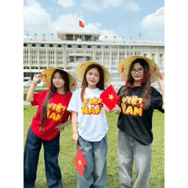 Lá cờ Tổ Quốc cầm tay, Cờ Đỏ Sao Vàng in 2 mặt, cờ Việt Nam cổ vũ ByRian 5