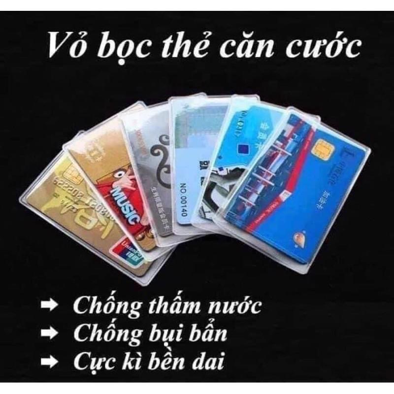 Combo 10 bao nhựa bọc thẻ ATM ,thẻ căn cước,CMT