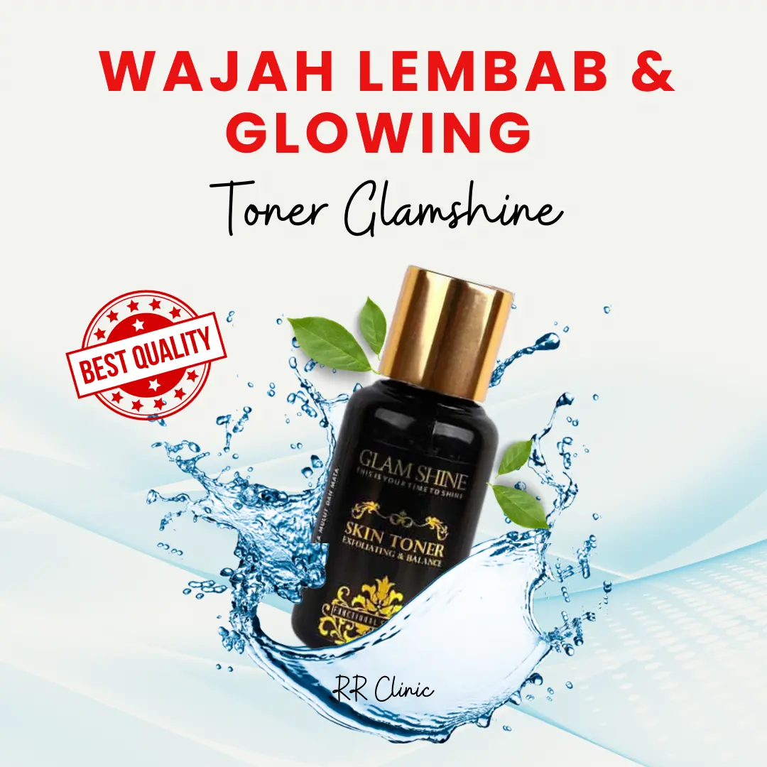 toner glamshine toner glowing toner wajah toner kulit kering berminyak kombinasi kelupas toner jerawat acne beruntusan penghilang bruntusan dan bekas jerawat toner bekas jerawat di wajah eksfoliasi toner exfoliasi toner mencerahkan wajah pemutih