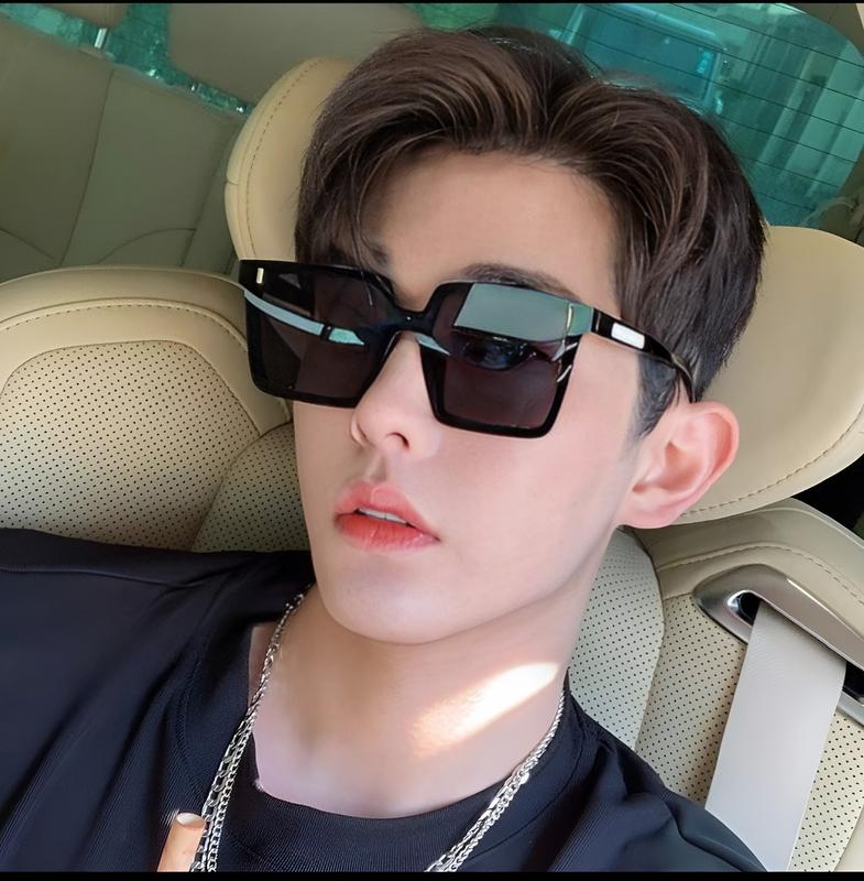 Mắt Kính Râm Nam Mặt Vuông Chống Nắng Bảo Vệ Mắt Phong Cách Sang Trọng Kính Mắt Nữ