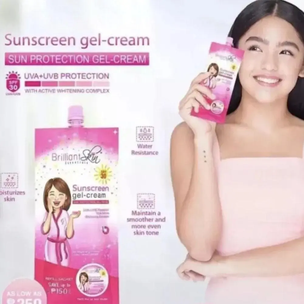 Brilliant Skin Sunblock Sunscreen Sunscreen Gel Cream UV Facial Formula Protect Shield O3X0