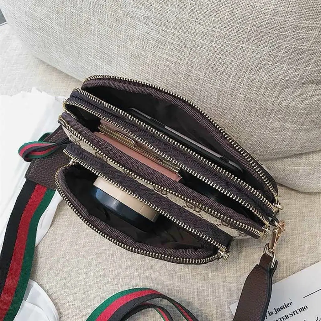 Túi ba ngăn dây bản to nam nữ Bag Đeo Chéo