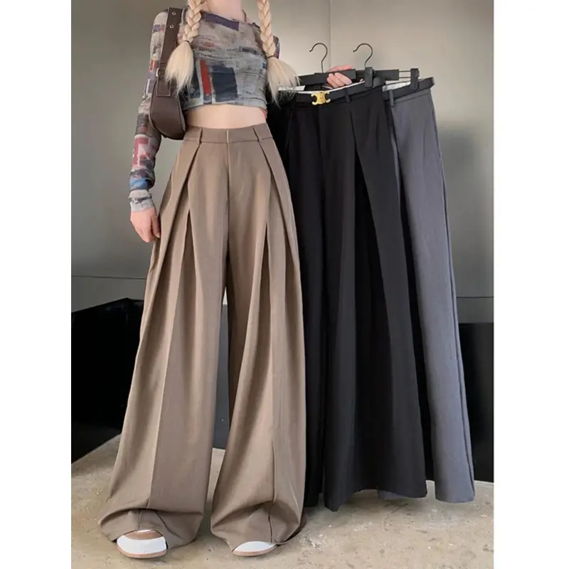 Jlookco_ L615 Celana Kulot Highwaist Wanita Celana Cullotes Celana Kekinian Tanpa Belt 1