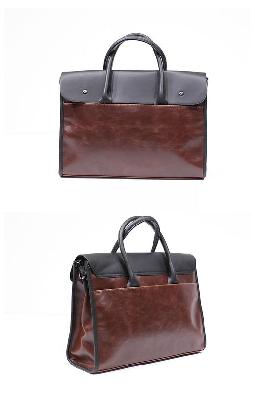 Product Introduction of Fashion Trendy Men's Shoulder Bag Trendy Men's Briefcase Briefcase Ol Men's Handbag New Crossbody Bag 18