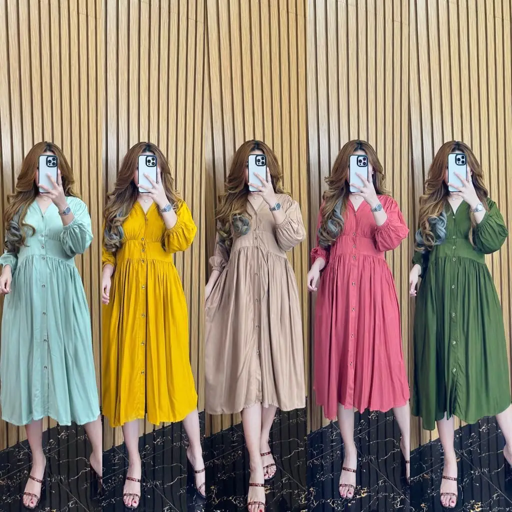 DRESS ALICIA DST RAYON TWILL