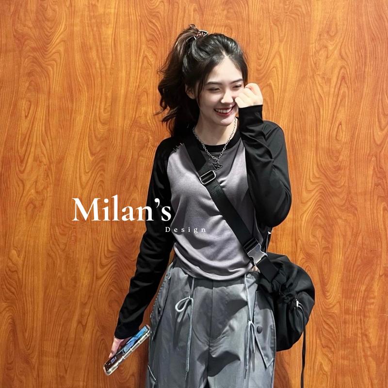  Áo thu đông dài tay nữ dây rút 2 bên hông mẫu mới 2024 phong cách tối giản dễ phối đồ  chát cotton mềm mại Top Women Hoodie 