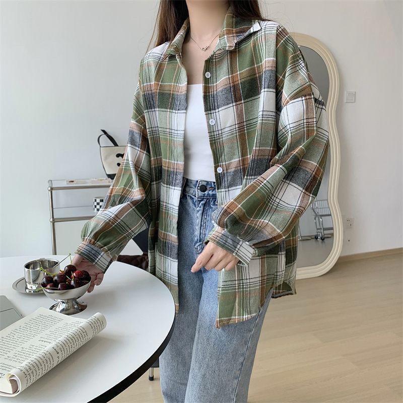 Product Introduction of Áo Sơ Mi Độc Đáo, Phong Cách Hàn Quốc, Cao Cấp, Thiết Kế Đẹp, Dành Cho Nữ, Thích Hợp Cho Mùa Xuân 2023, Phong Cách Cổ Điển Pháp, Dễ Phối Đồ, Áo Khoác Sơ Mi Kẻ Sọc Dáng Rộng 21