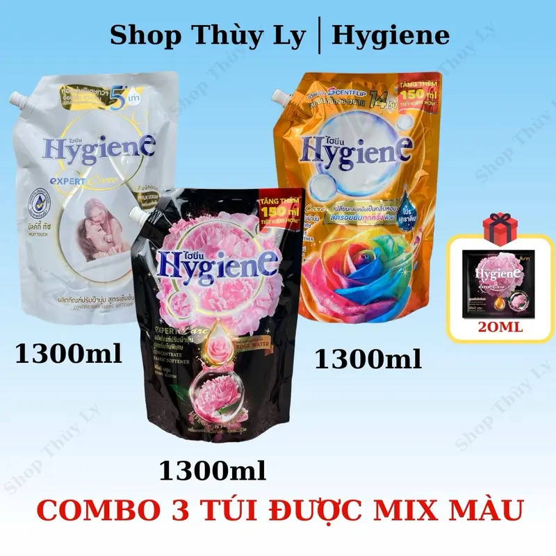 Combo 3 Túi Xả Vải Thái Lan Hygiene Mix màu 0