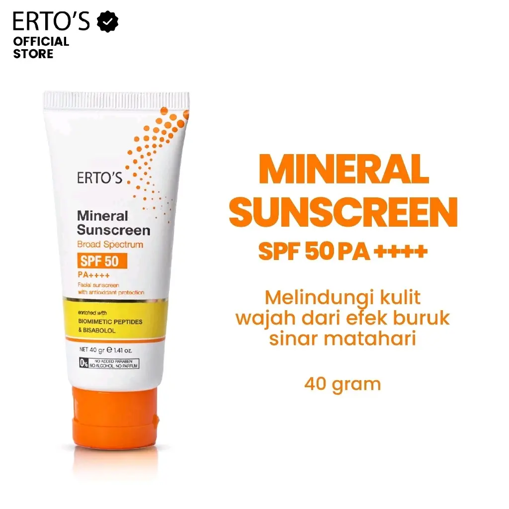 Ertos Mineral Sunscreen Spf 50 Aging