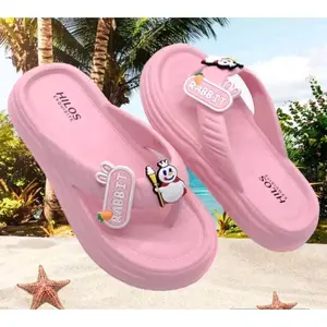 Sandal Anak Cewek PCU Anti Slip Model Fashionable dan Trendy (Pink, Size 24-35)