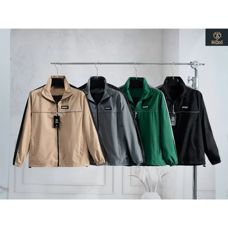 Áo khoác gió nam nữ 2 lớp thiết kế SỌC TAY trẻ trung năng động chống nước, cản gió AKG03 0